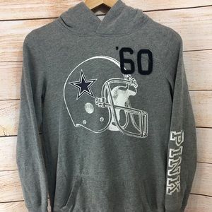VS Pink Dallas Cowboys Hoodie Gray Small